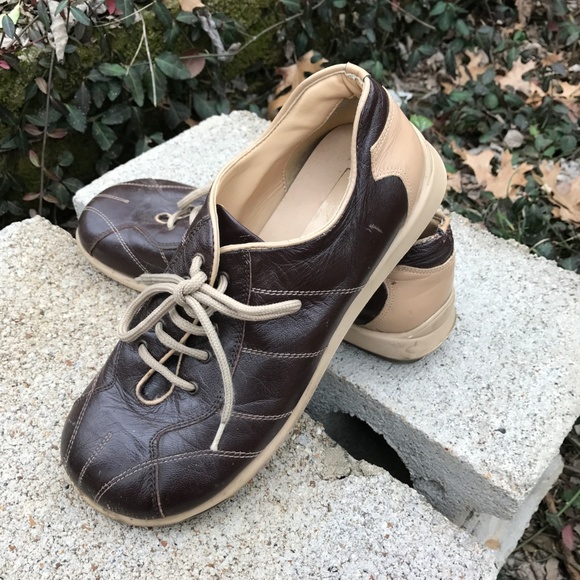 VINTAGE Charles Amar leather sneakers sz 8 - Picture 5 of 6